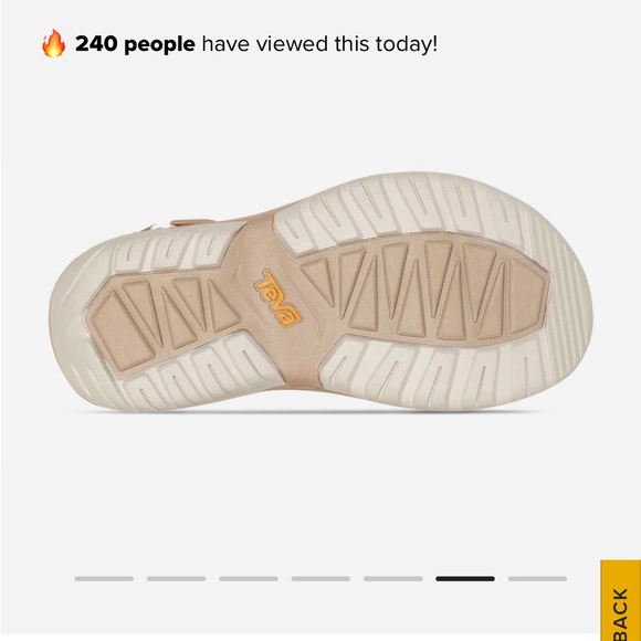 Teva Women's Beige Sandals - Picture 6 of 6